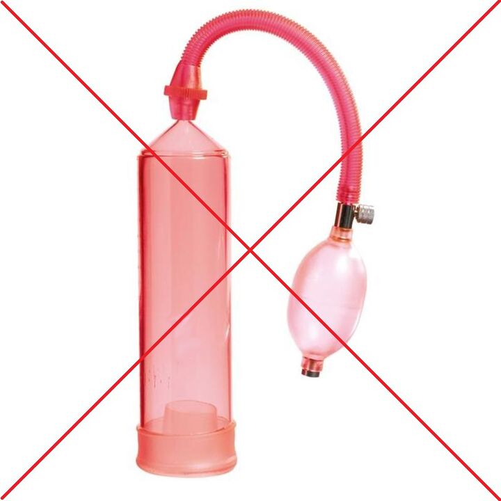 Contraindicacións co uso de bombas de baleiro